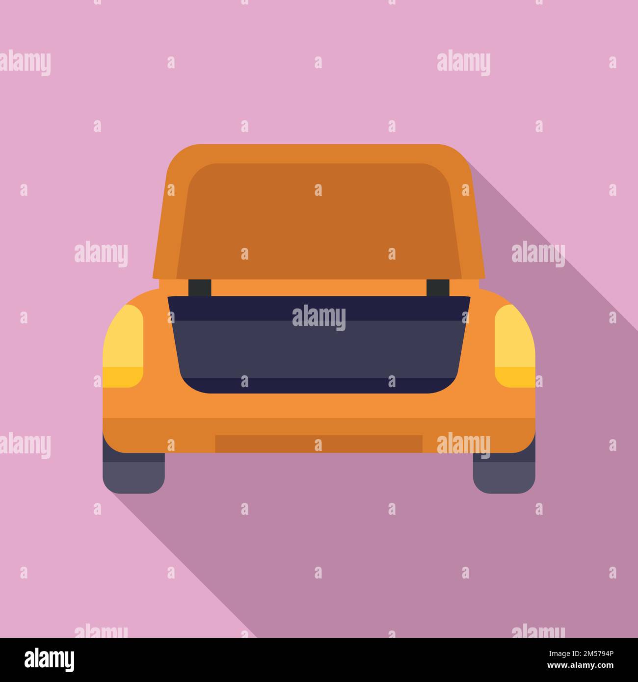Car with open trunk clipart Stock Vector Images - Alamy