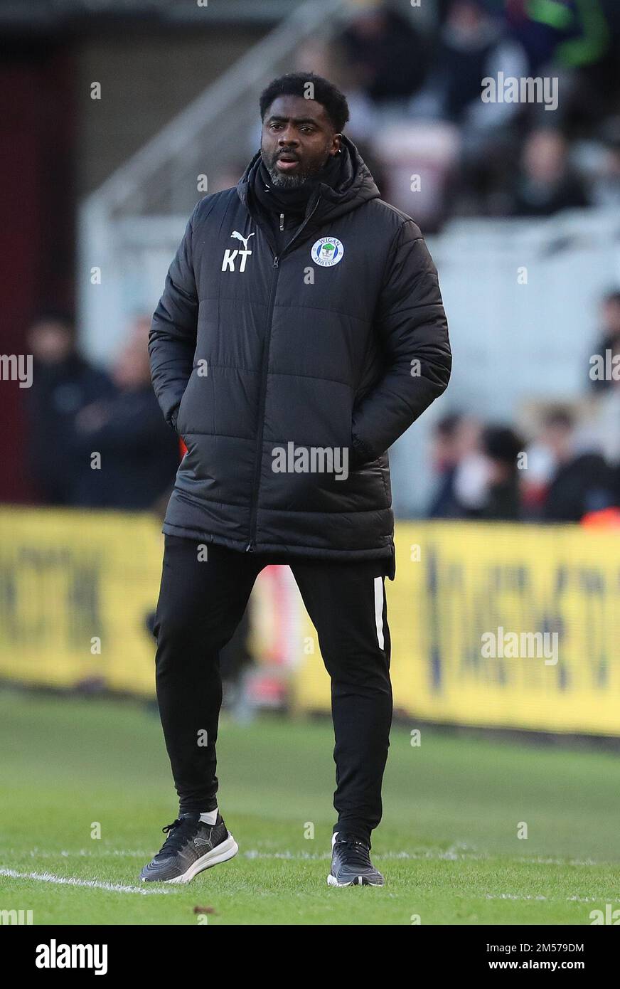 Middlesborough, UK. 26th Dec 2022. Wigan Athletic manager Kolo Toure