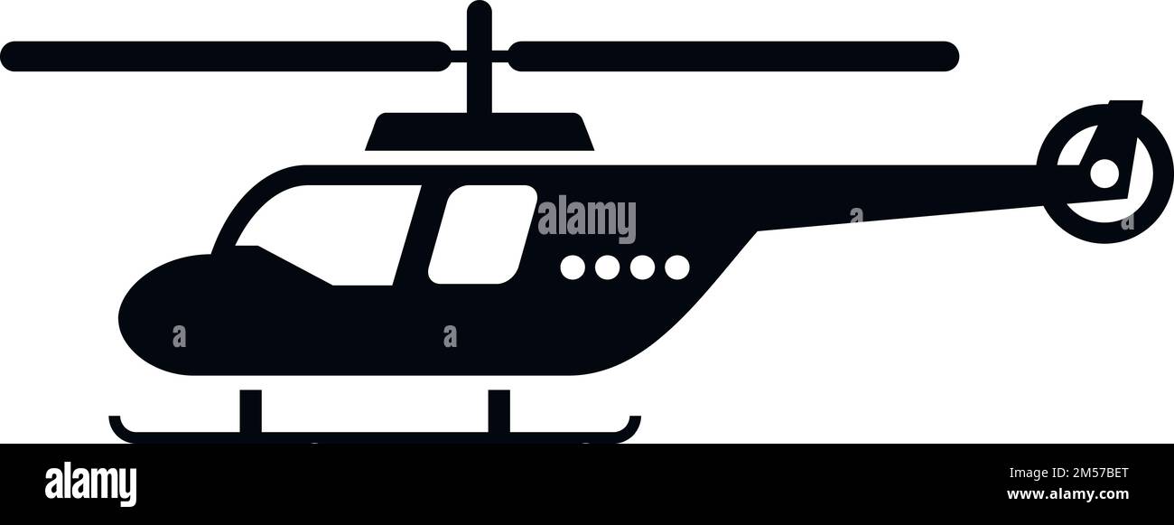 Rescue helicopter guard icon simple vector. Sea transport. Aerial ...
