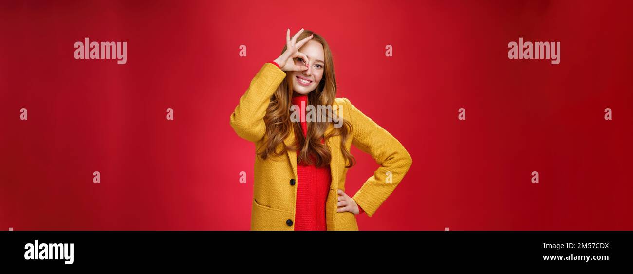 Bright and sunny girl feeling happy even on rainy days standing in
