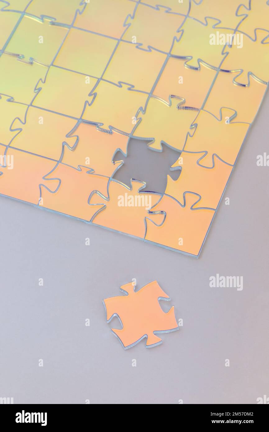 The missing jigsaw puzzle piece Stock Photo - Alamy