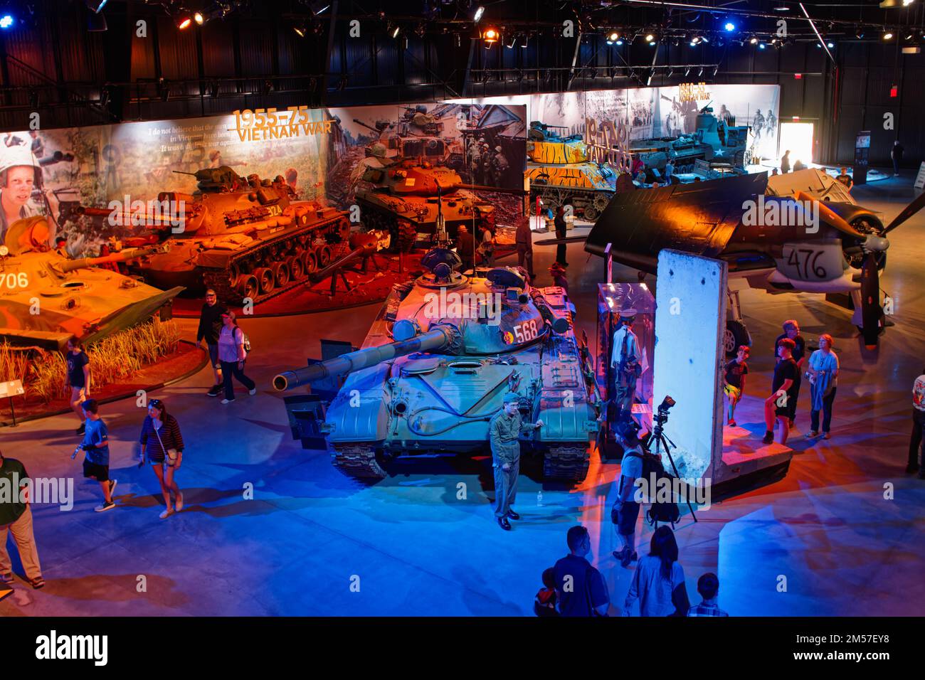 The Vietnam war exhibit at the American Heritage Museum. Hudson, Massachusetts. Stock Photo
