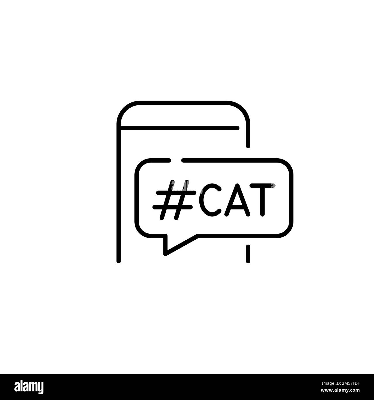 Cat following Stock Vector Images - Alamy