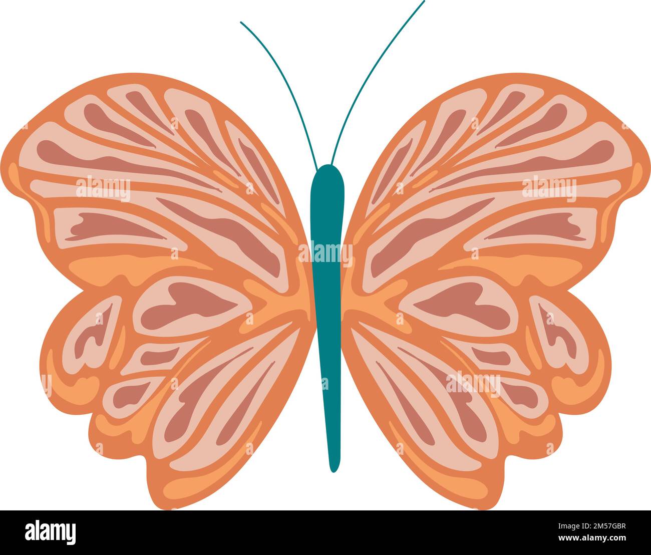 butterfly boho wild and free Stock Vector Image & Art - Alamy