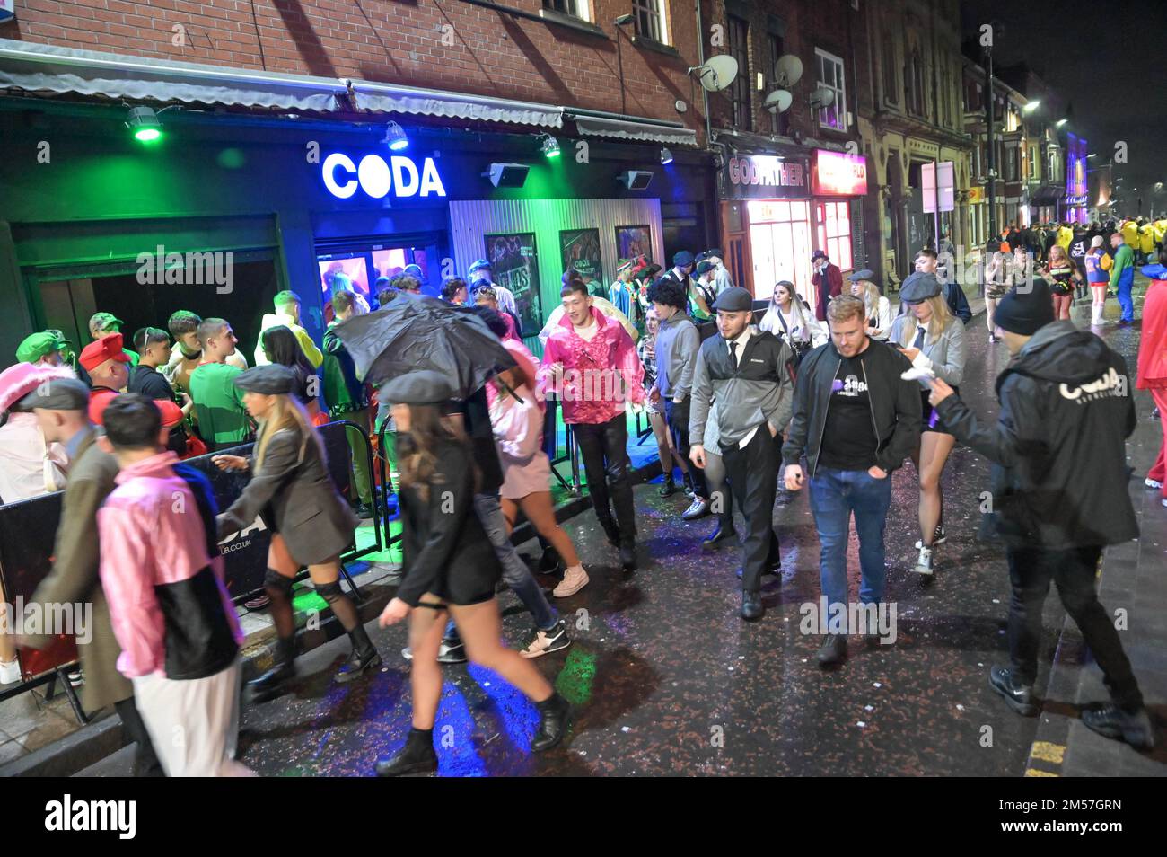 King Street, Wigan, December 26th 2022. Revellers stumbled home and