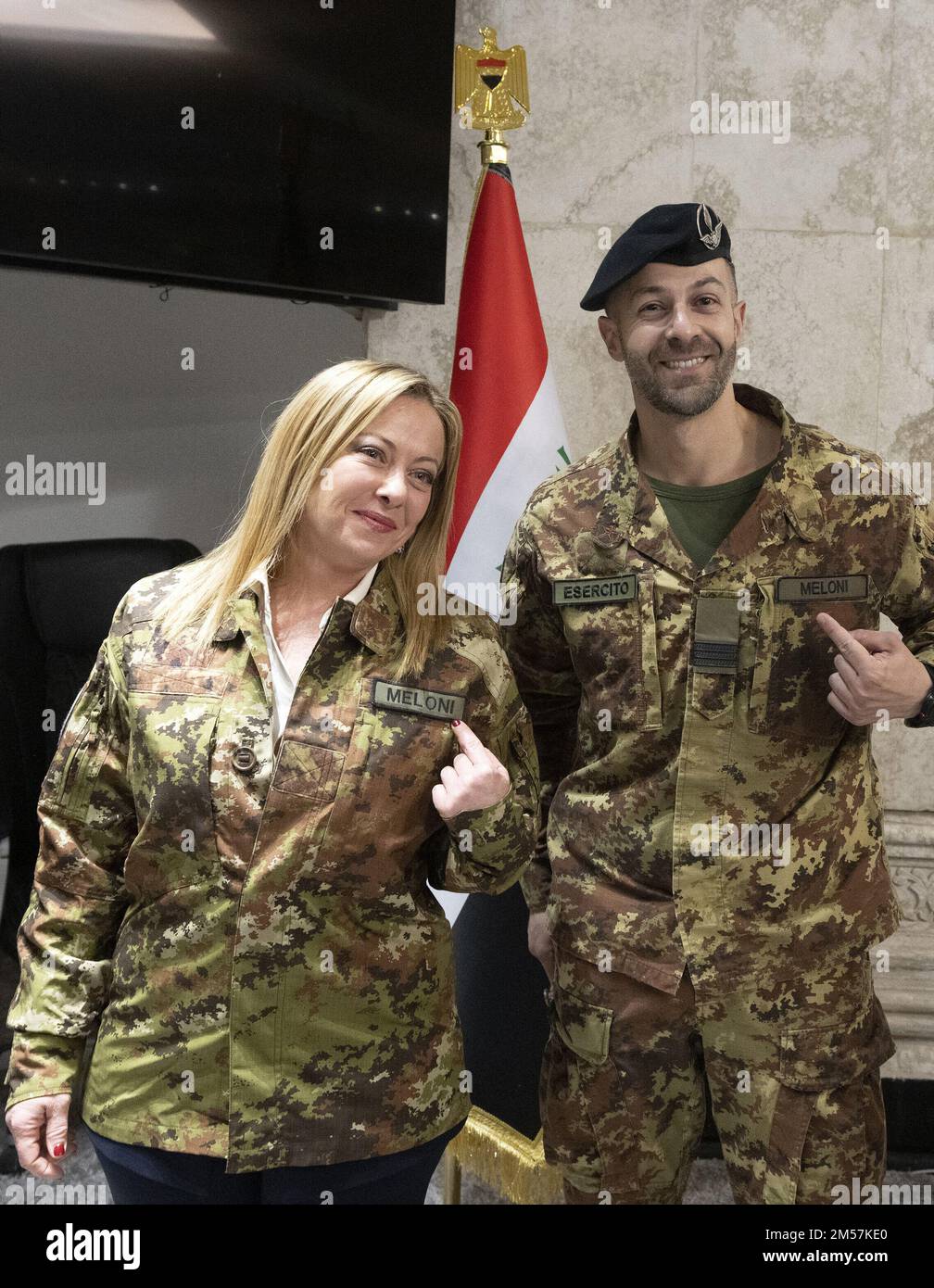 During her visit to Iraq Italian Prime Minister Giorgia Meloni