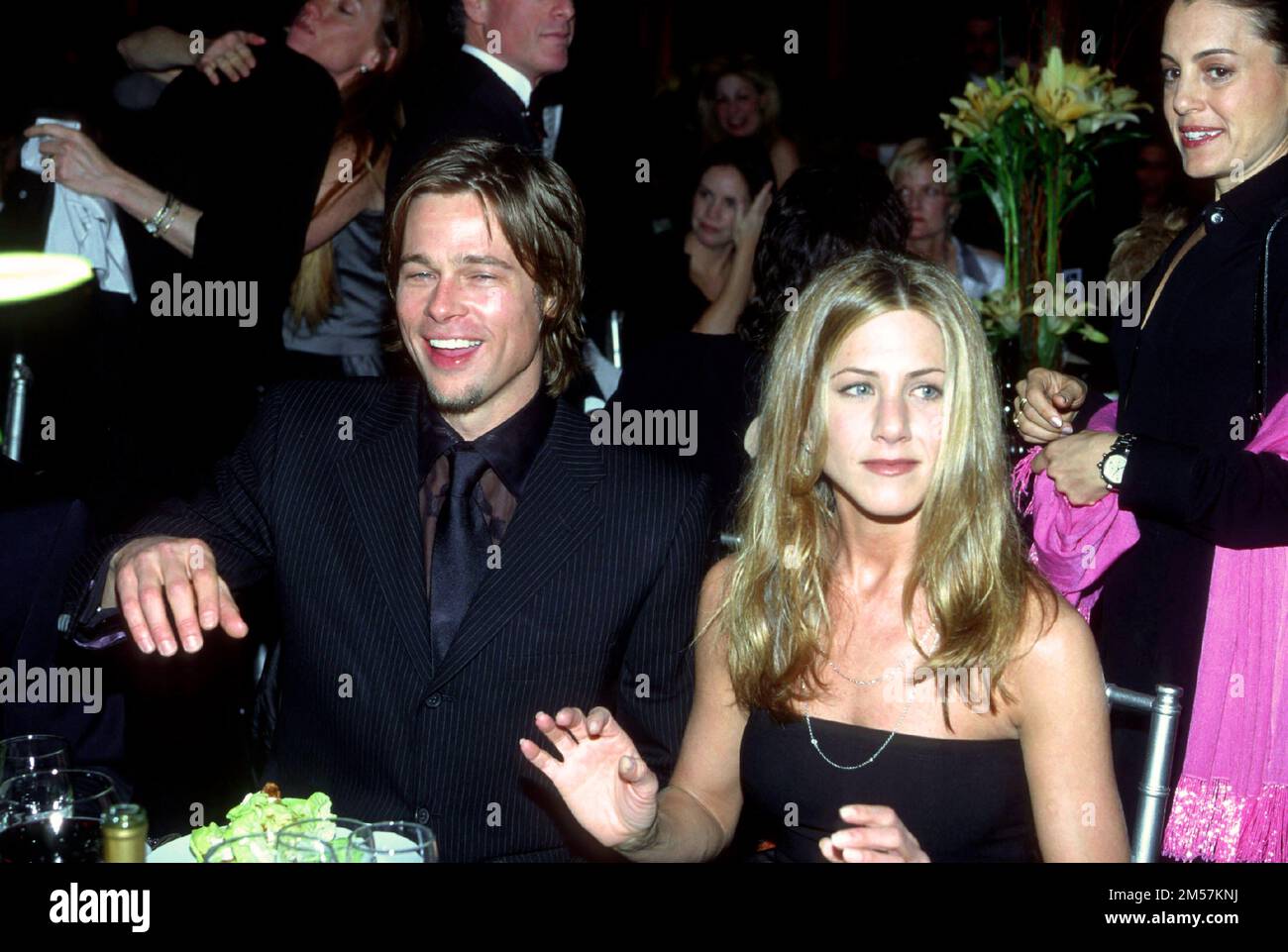 Brad Pitt & Jennifer Aniston attending MusiCares in 2000 Credit: Ron Wolfson / MediaPunch Stock Photo