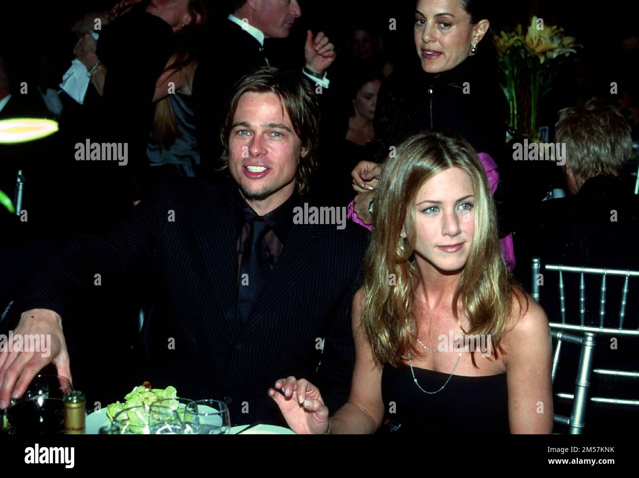 Brad Pitt & Jennifer Aniston attending MusiCares in 2000 Credit: Ron Wolfson / MediaPunch Stock Photo