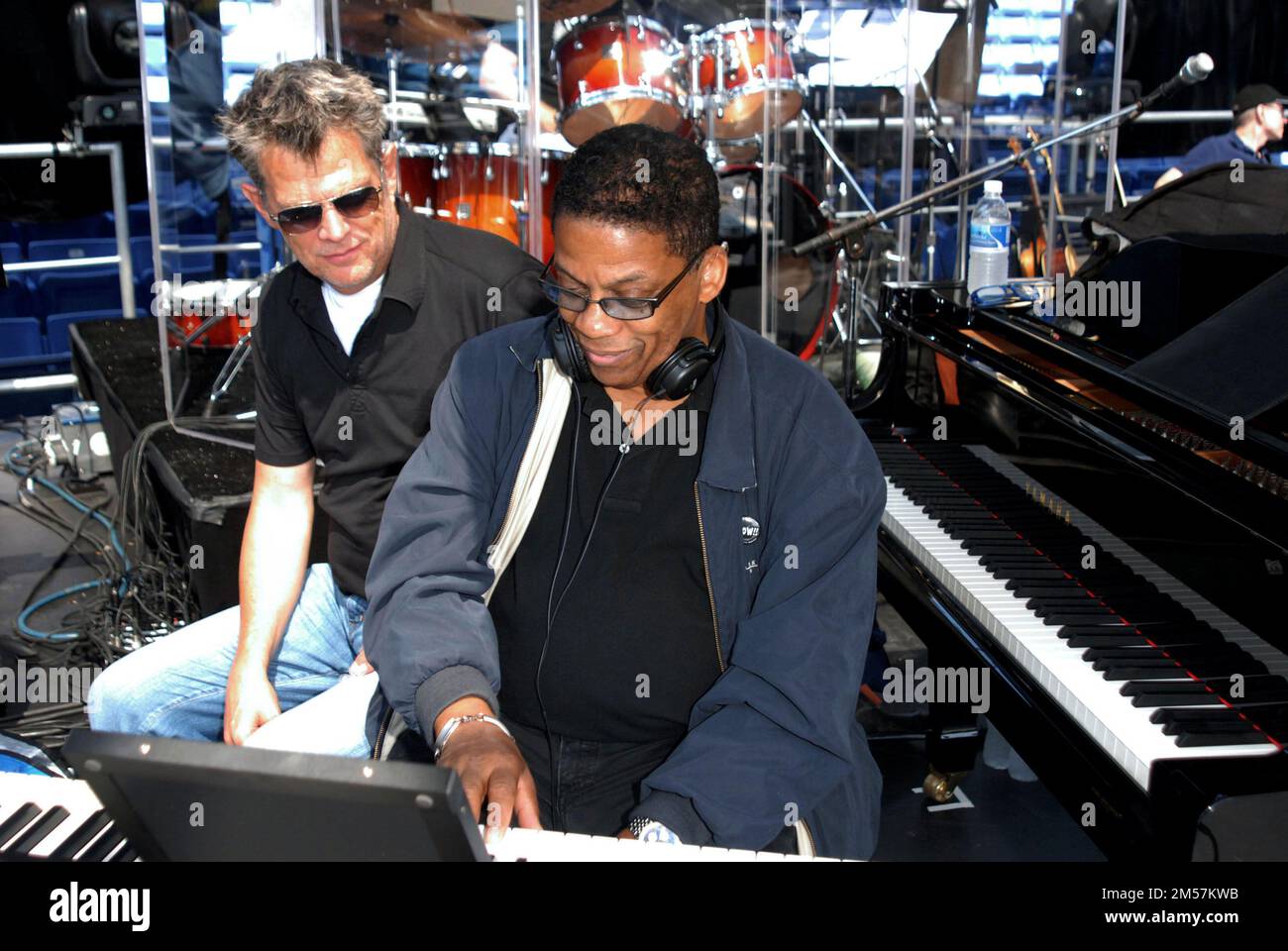 David Foster & Herbie Hancock rehearsing for A Starry Night Tribute to