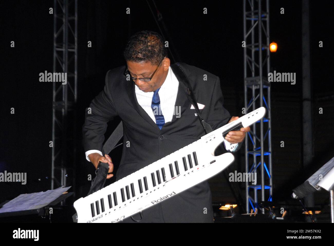 Herbie Hancock performing at A Starry Night Tribute to Quincy Jones