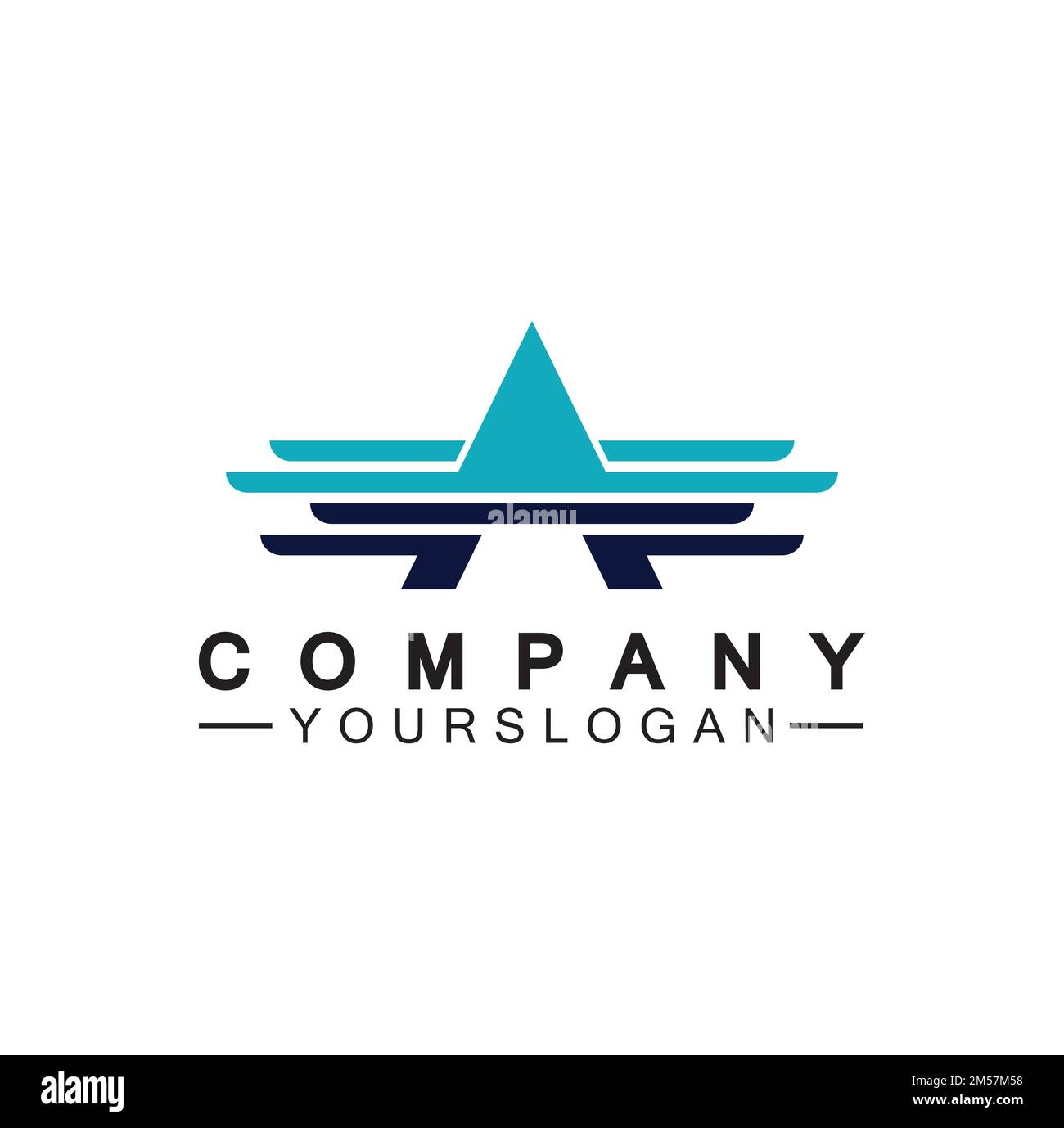 letter A wings logo vector illustration Stock Vector