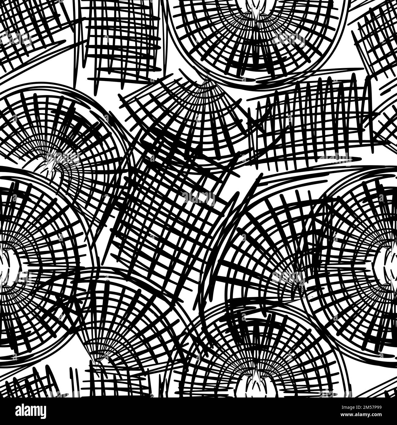 Seamless pattern abstract circles. Vector illustration Stock Vector