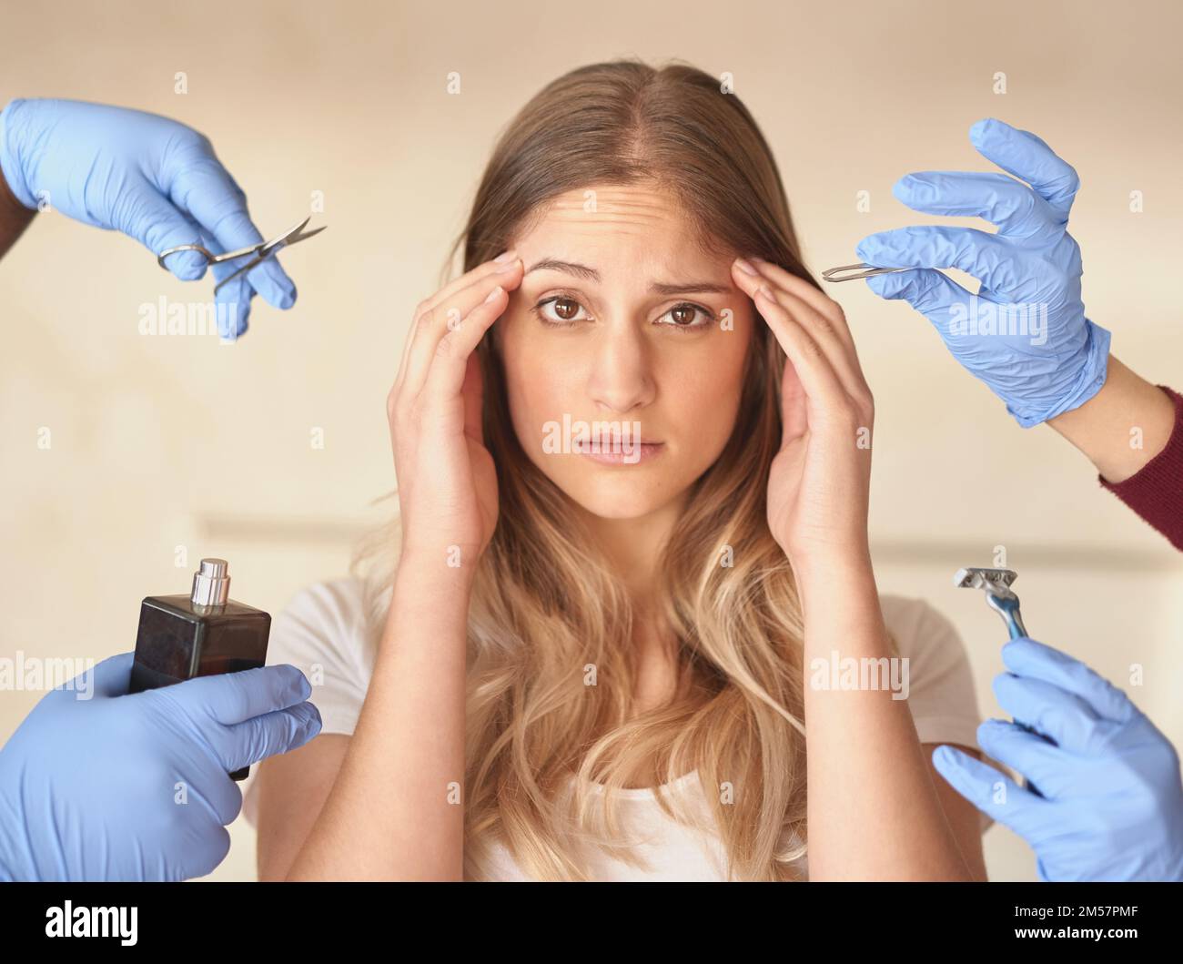 When your daily routine your biggest struggle. Portrait of an