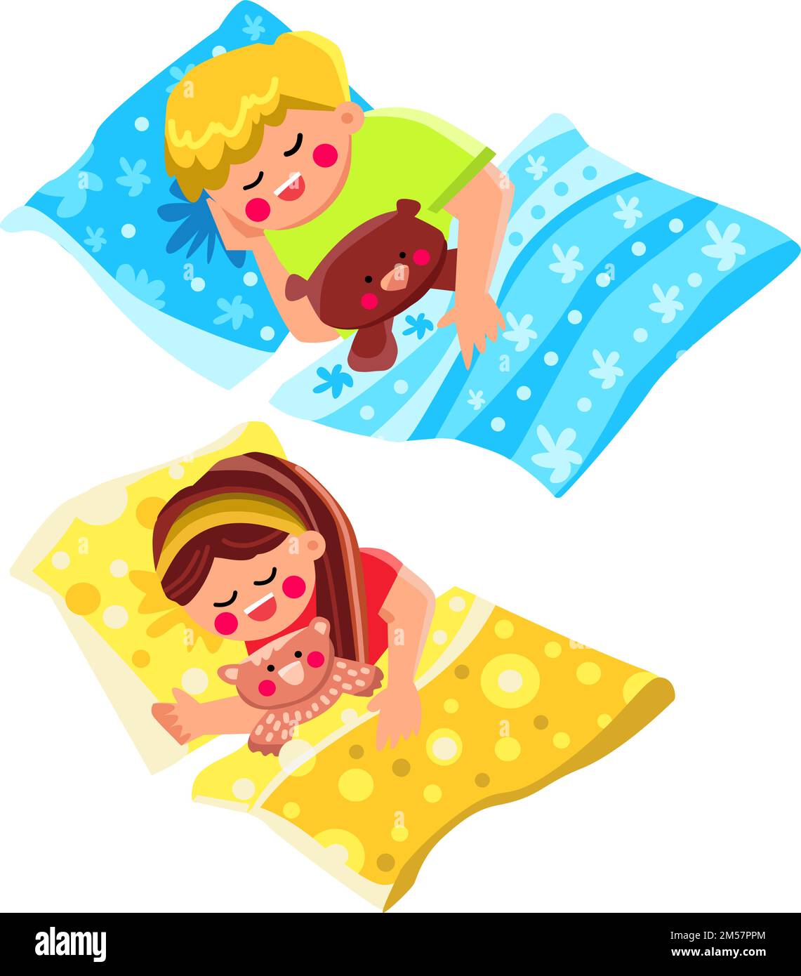 kid sleep vector Stock Vector