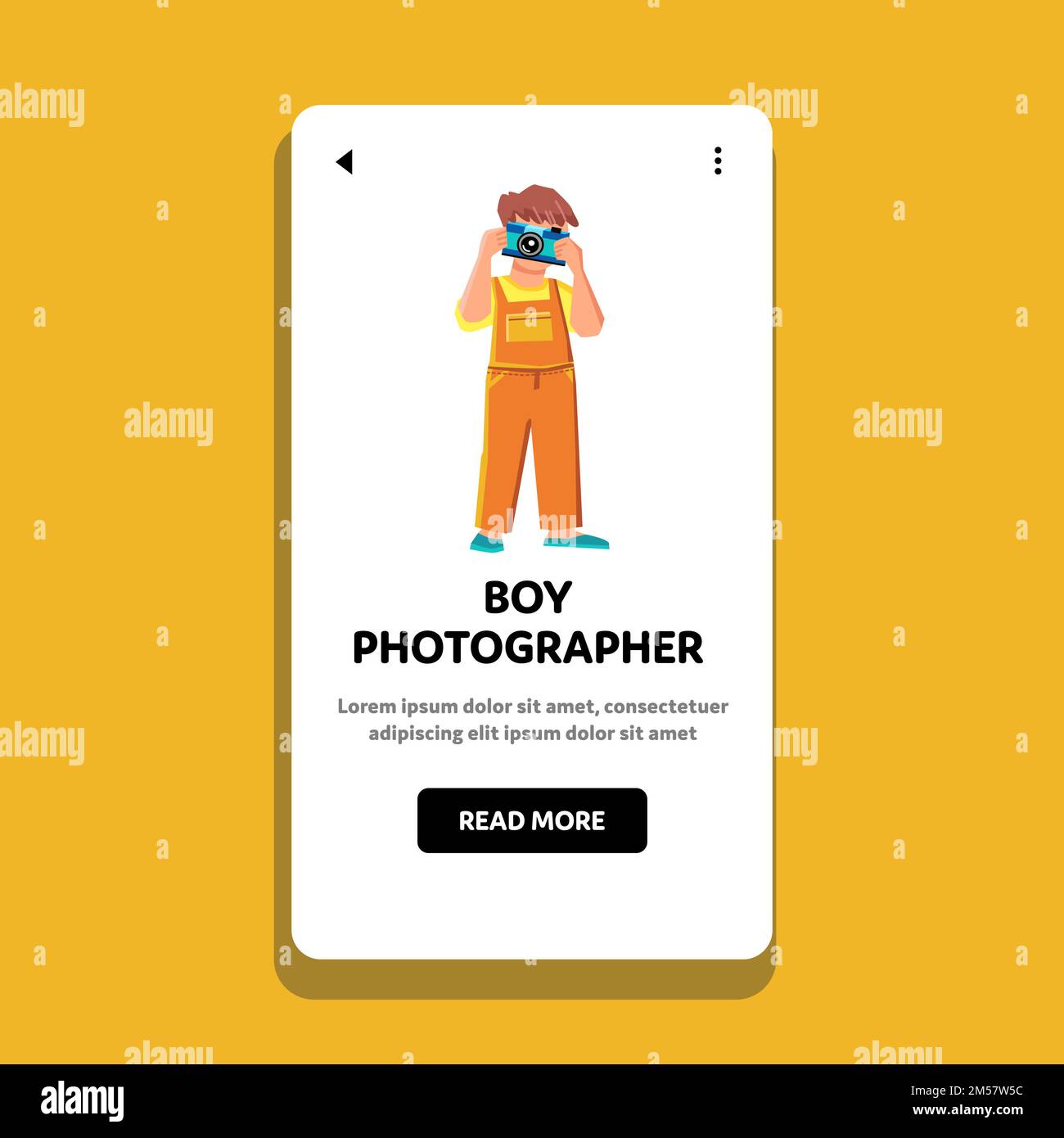 boy photographer vector Stock Vector Image & Art - Alamy