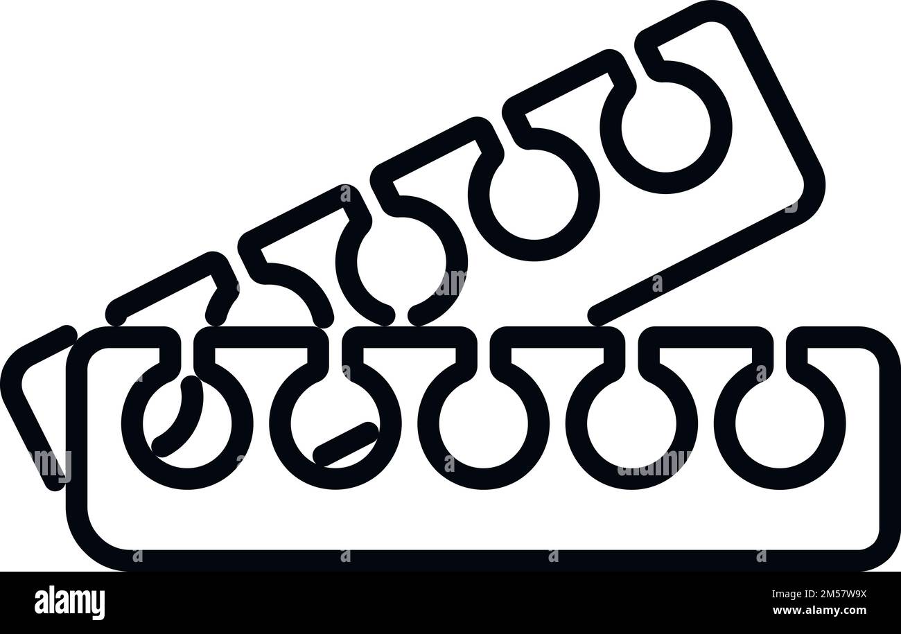 Finger separator icon outline vector. Nail pedicure. Care salon Stock ...