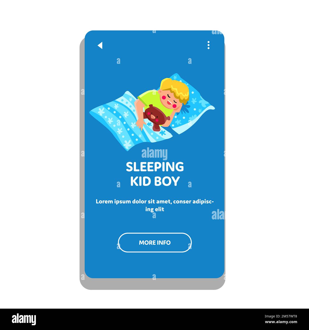 sleeping kid boy vector Stock Vector Image & Art - Alamy