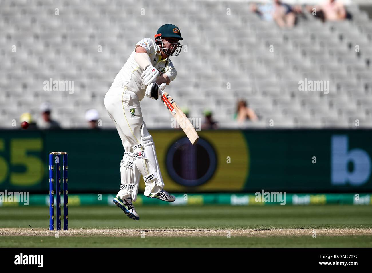 Melbourne, Australia, 27 December, 2022. Travis Head of Australia bats