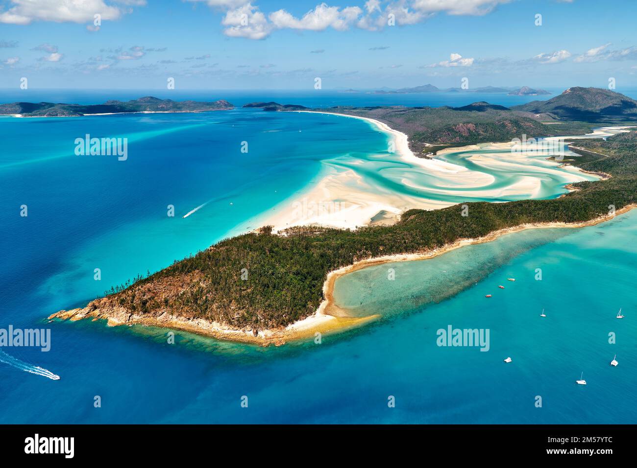 Whitehaven beach. Whitsunday Islands. Great Barrier Reef. Queensland. Australia Stock Photo