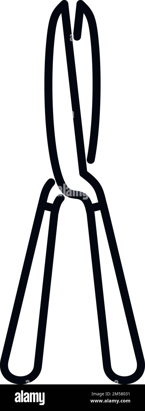 Blade secateur icon outline hi-res stock photography and images - Alamy