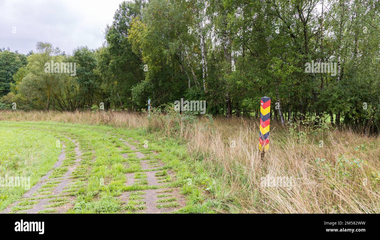 Trojmezi, Czech September 17, 2022 Tripoint Inner German border DDR