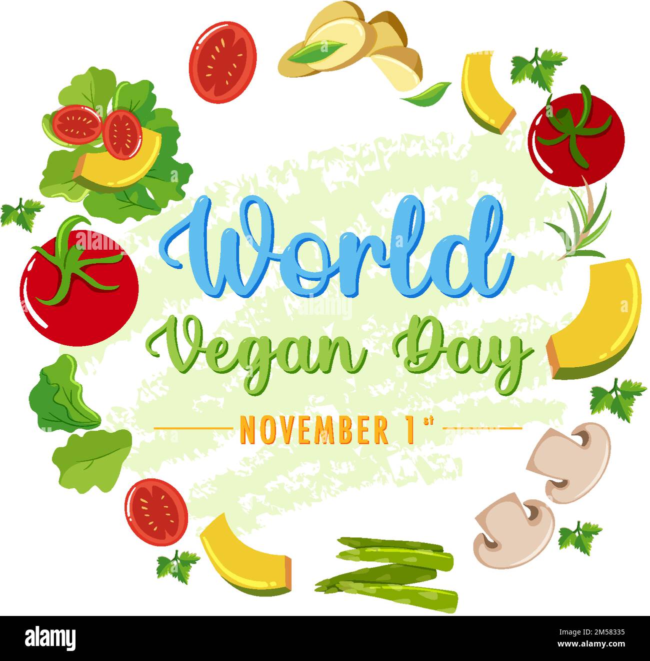 World Vegan Day Banner Design illustration Stock Vector Image & Art - Alamy