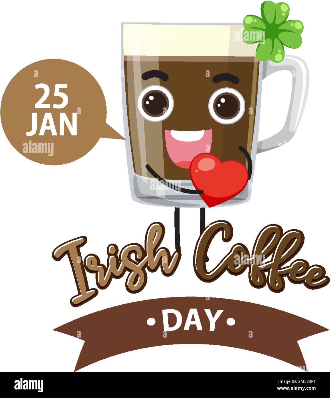 National Irish Coffee Day Banner Design illustration Stock Vector Image & Art Alamy