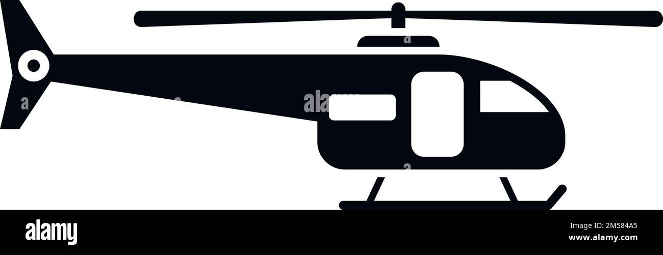 Search rescue helicopter icon simple vector. Air transport. Sky guard ...