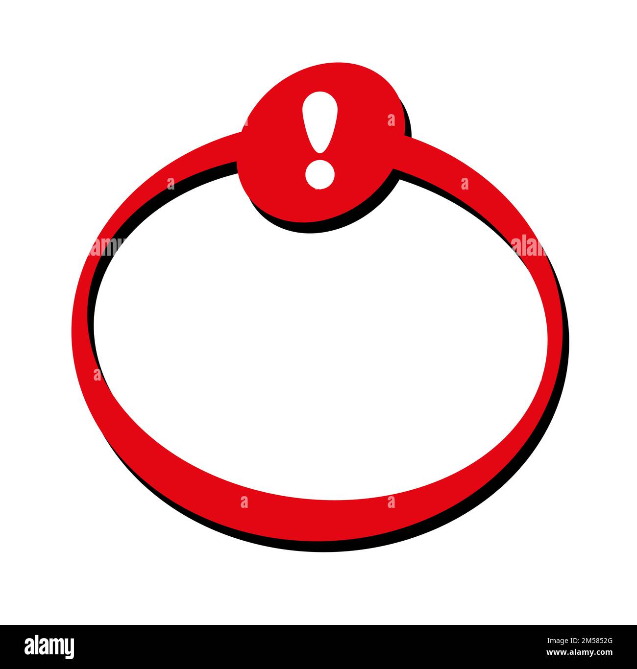 Text With Exclamation Mark On White Background Stock Vector Image Art