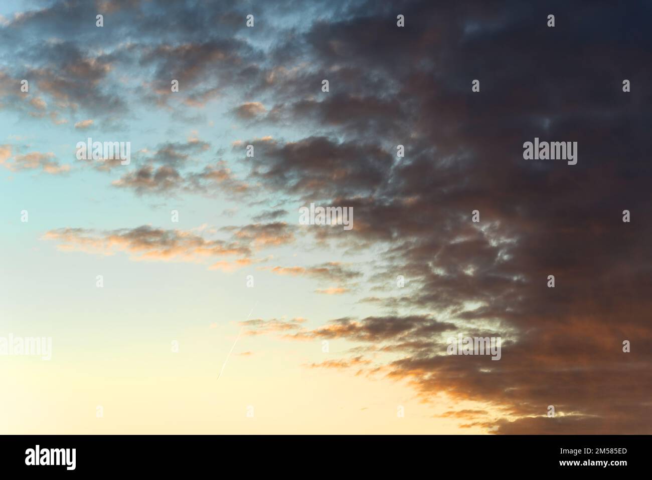 The blue sky and clouds sky. sky background before sunset Stock Photo ...