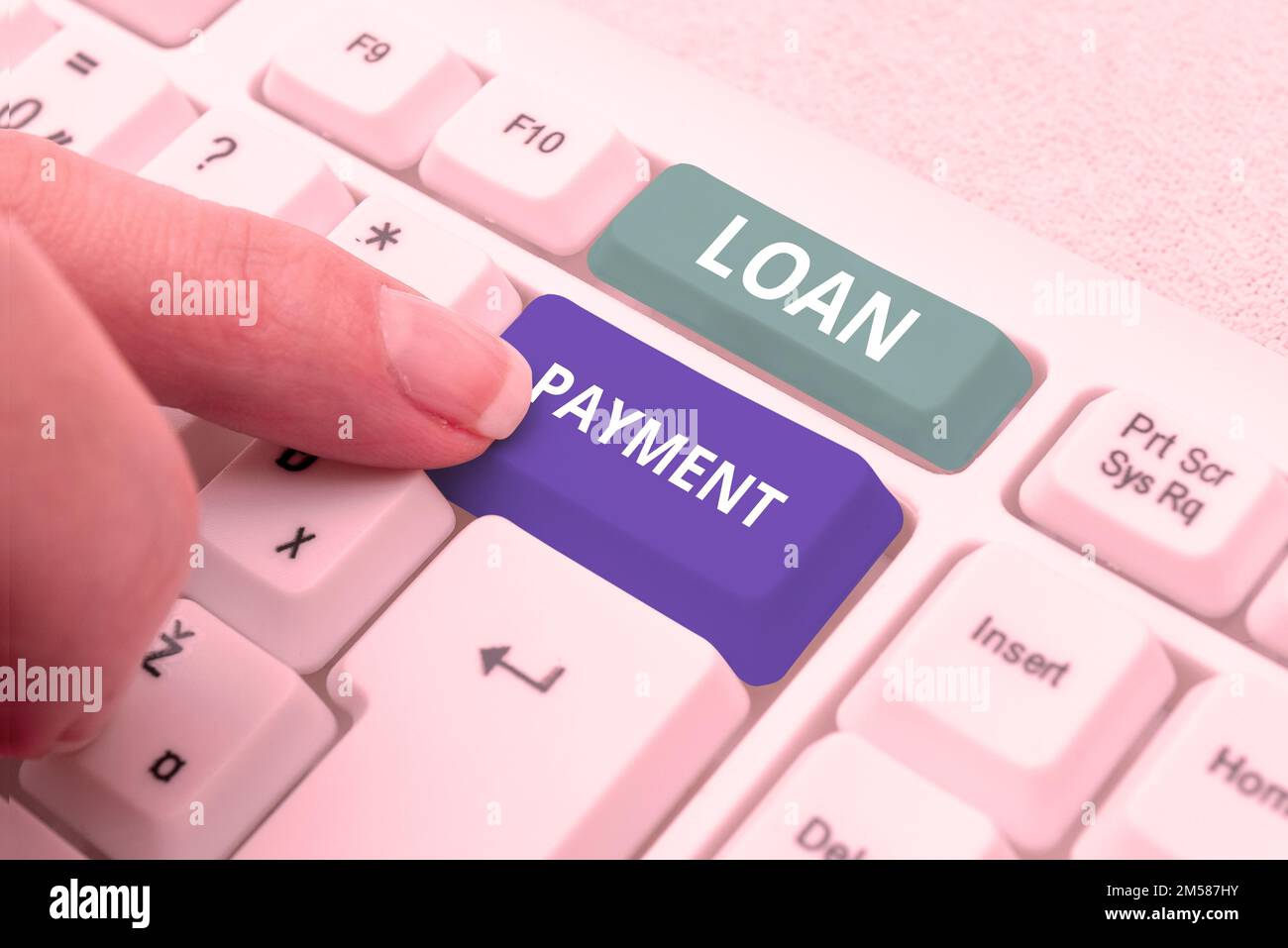 Text caption presenting Loan Payment. Business showcase Something lent