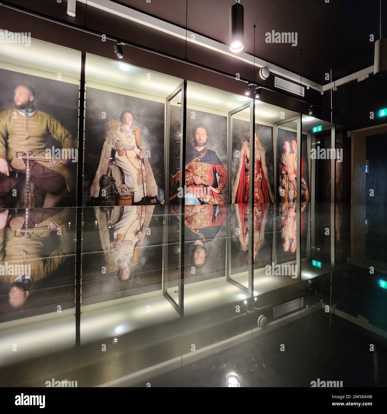 A room with the permanent exhibits at the Danish National Museum in ...