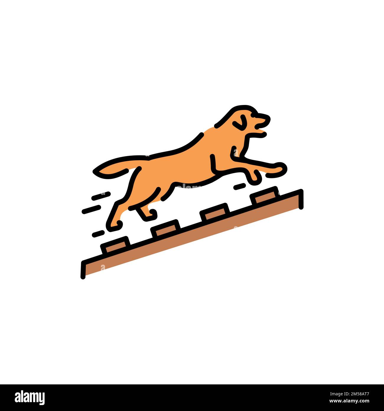 Dog agility people Stock Vector Images - Alamy