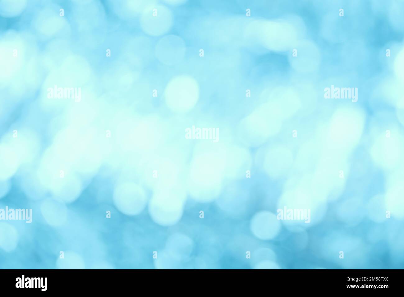 blue abstract background with blurred defocus bokeh light for template ...