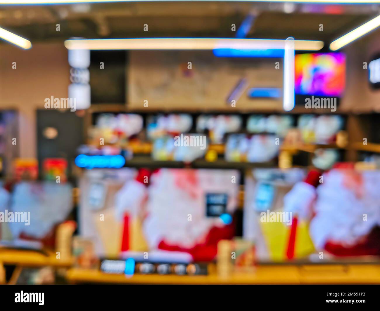 Showcase with TV sets in the modern electronics store. Buy a TV. Many