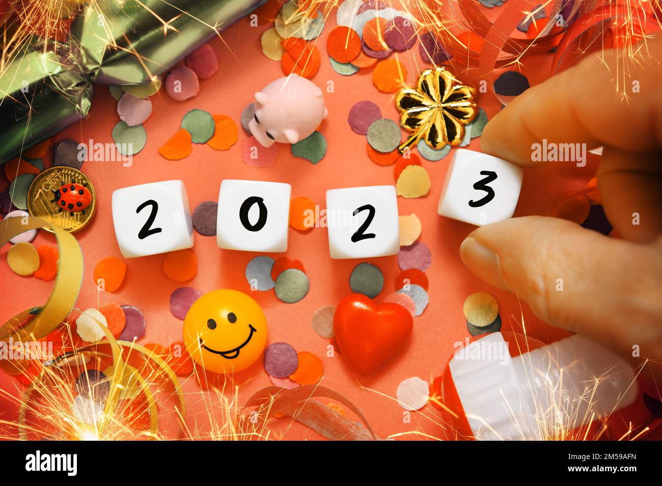 New Year's Eve 2023 Stock Photo