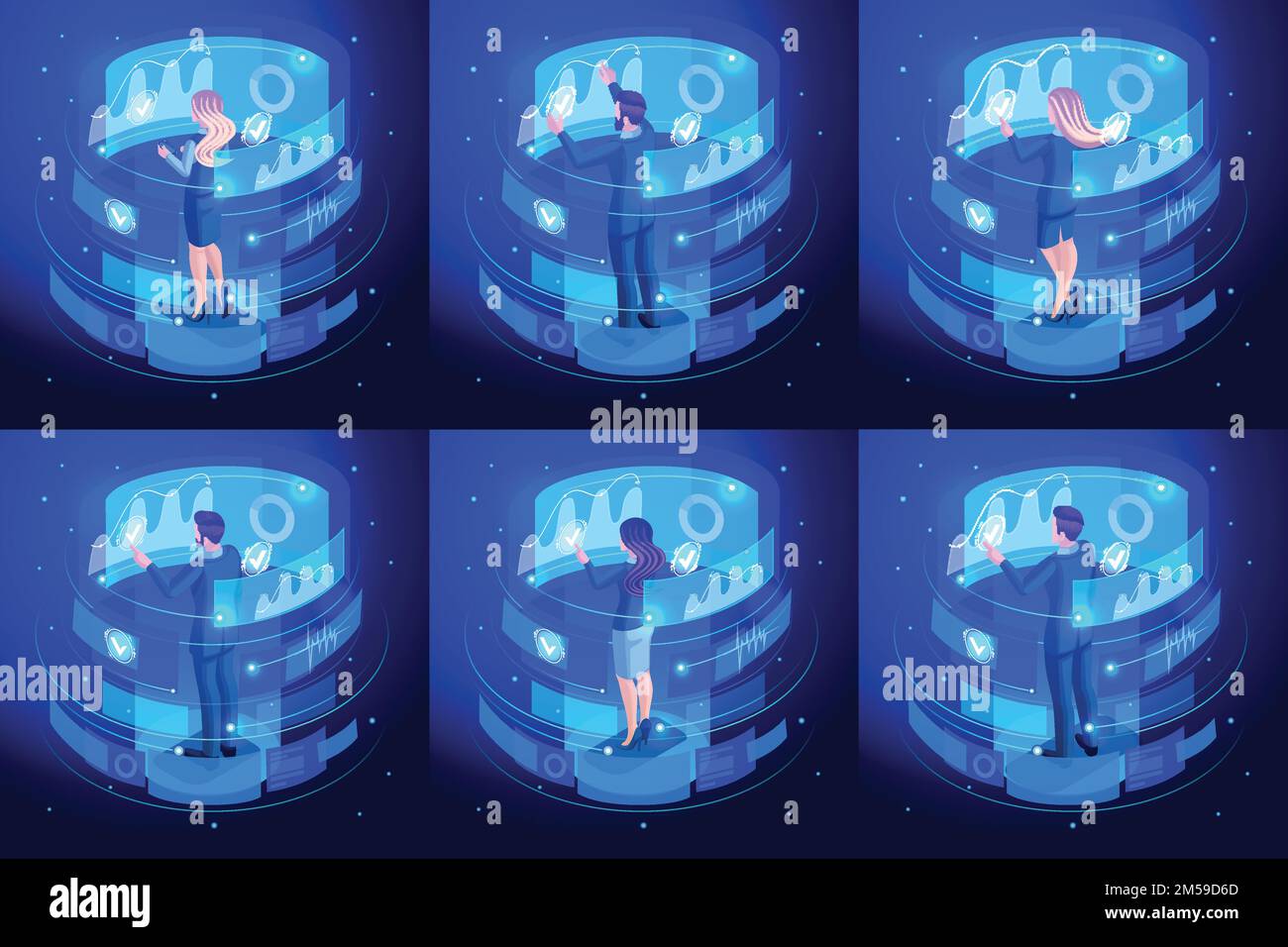 Back of a computer screen Stock Vector Images - Alamy