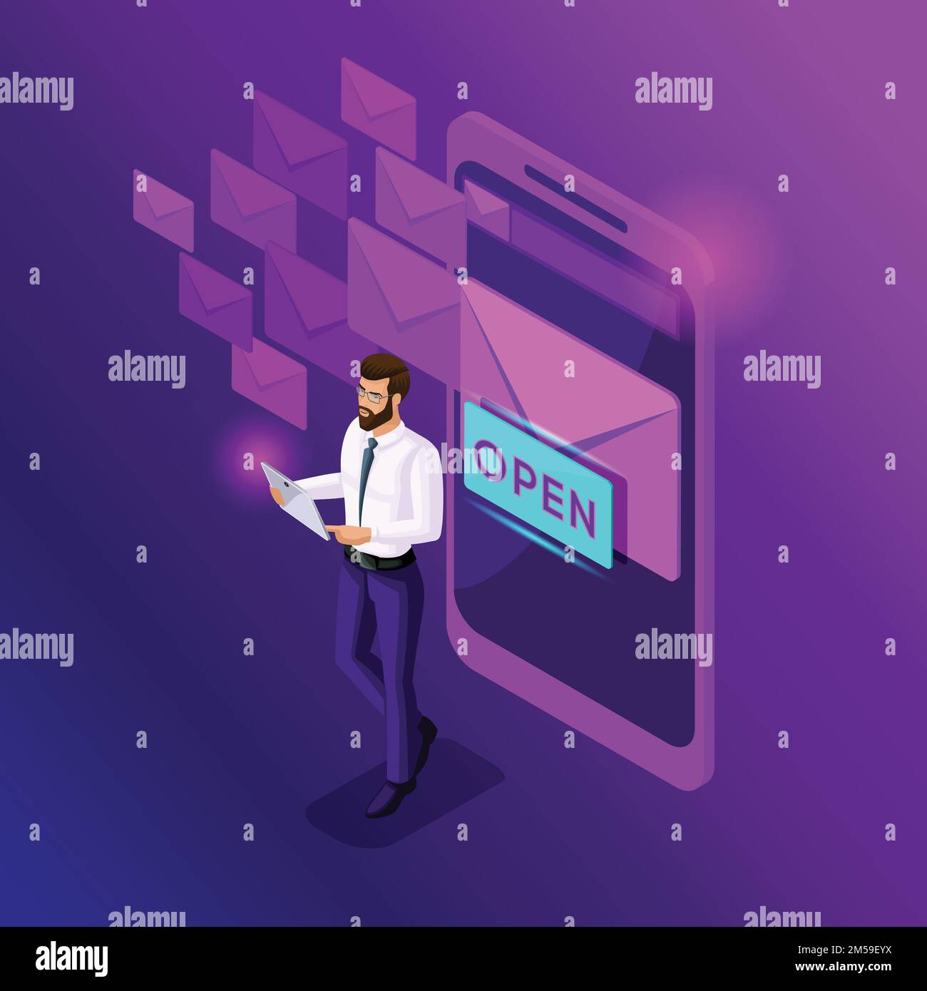 Business correspondence Stock Vector Images Alamy