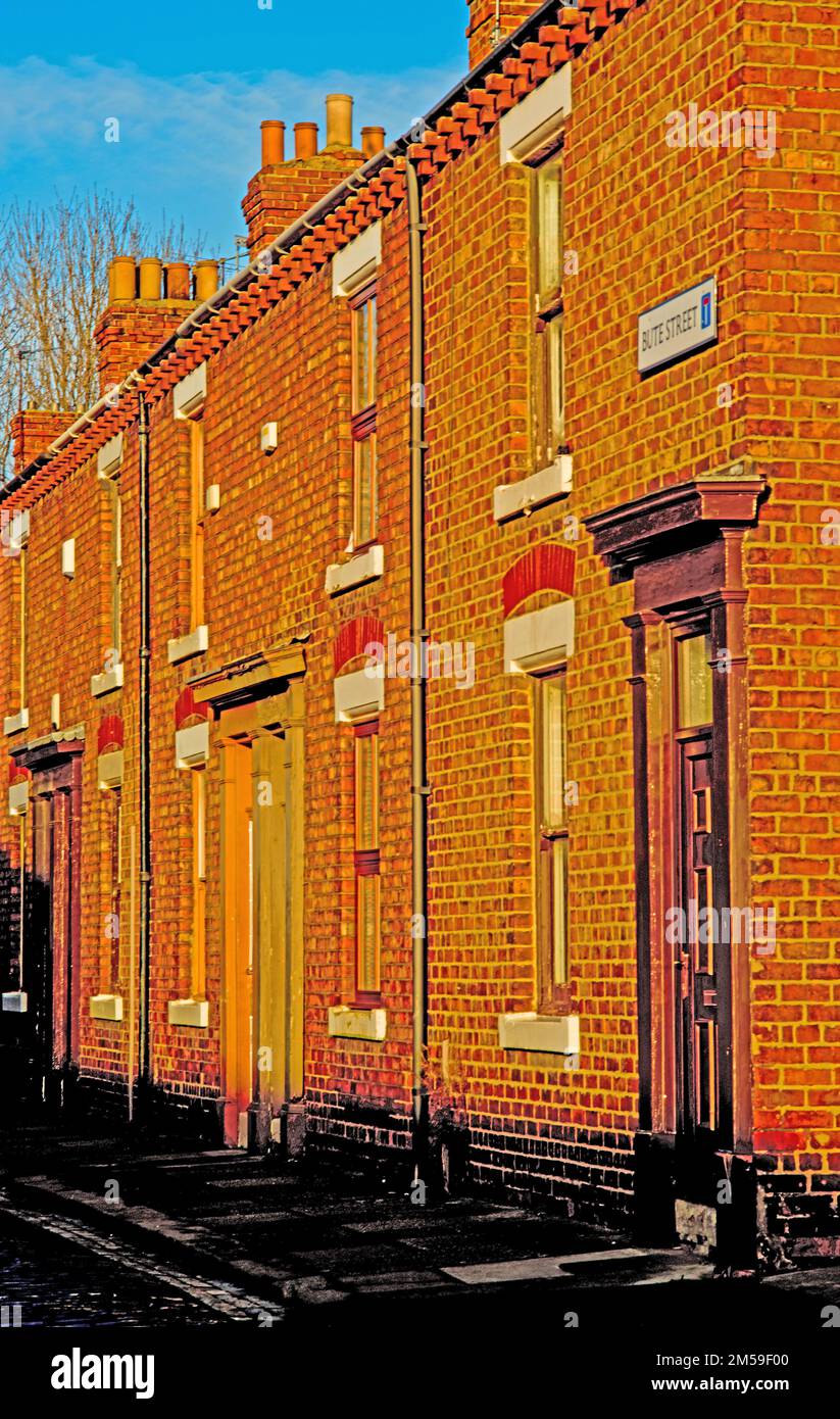 Bute Street, heritage St, Stockton on Tees, Cleveland, England Stock Photo