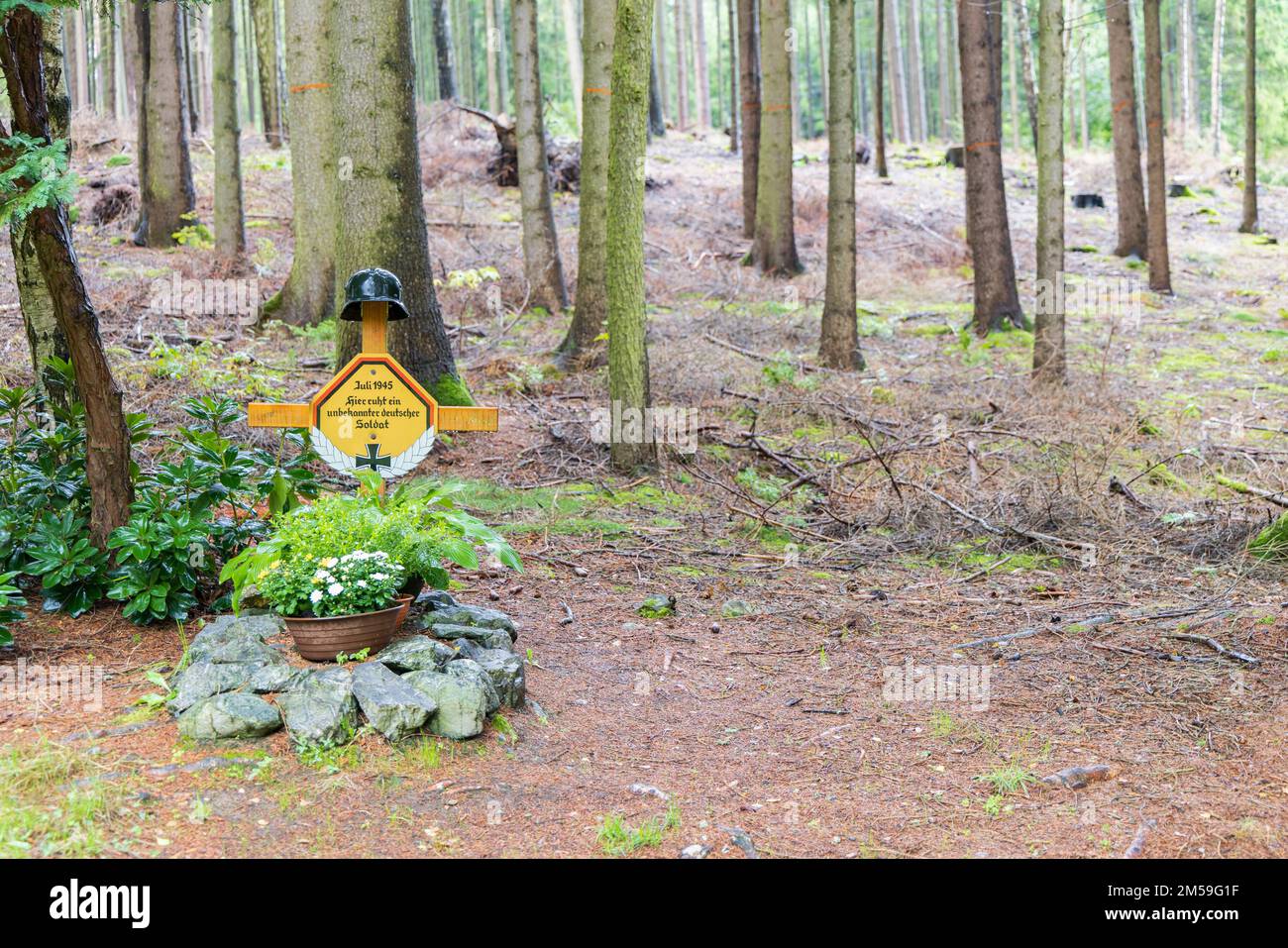 Trojmezi, Czech September 17, 2022 Tripoint Inner German border DDR
