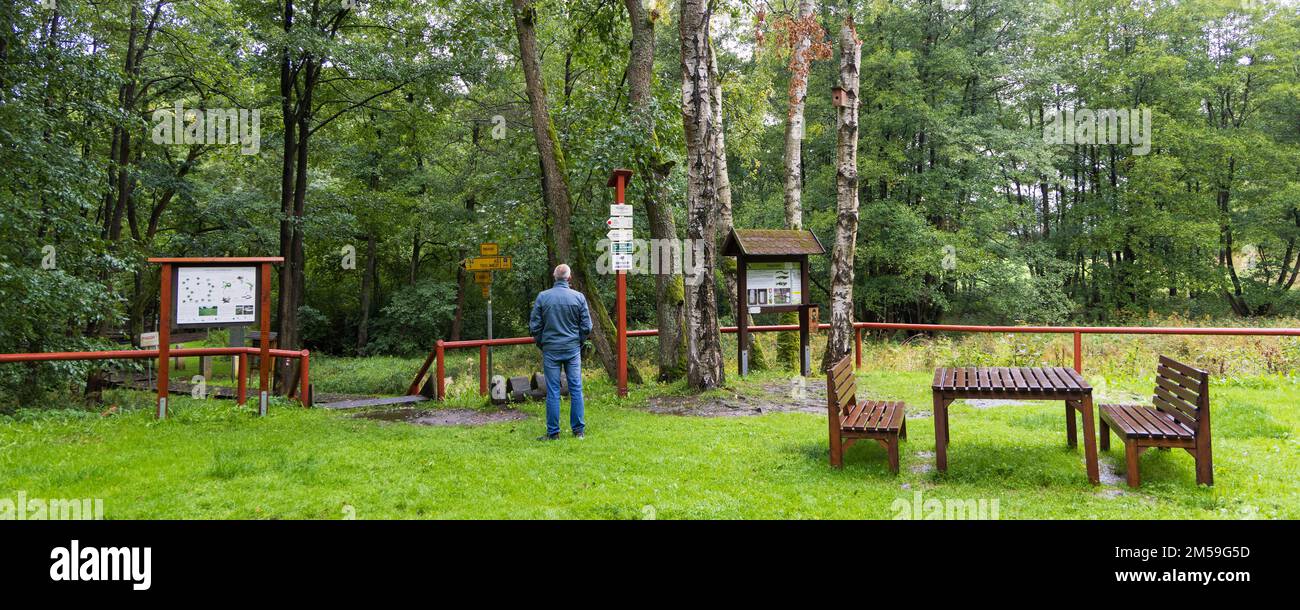Trojmezi, Czech September 17, 2022 Tripoint Inner German border DDR
