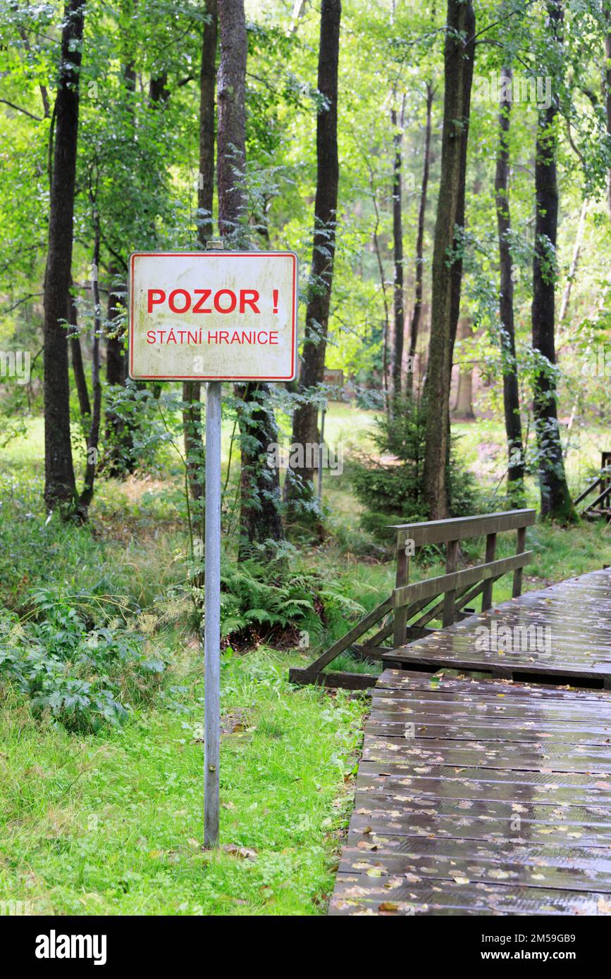 Trojmezi, Czech September 17, 2022 Tripoint Inner German border DDR