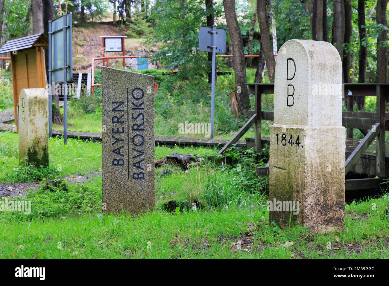 Trojmezi, Czech September 17, 2022 Tripoint Inner German border DDR