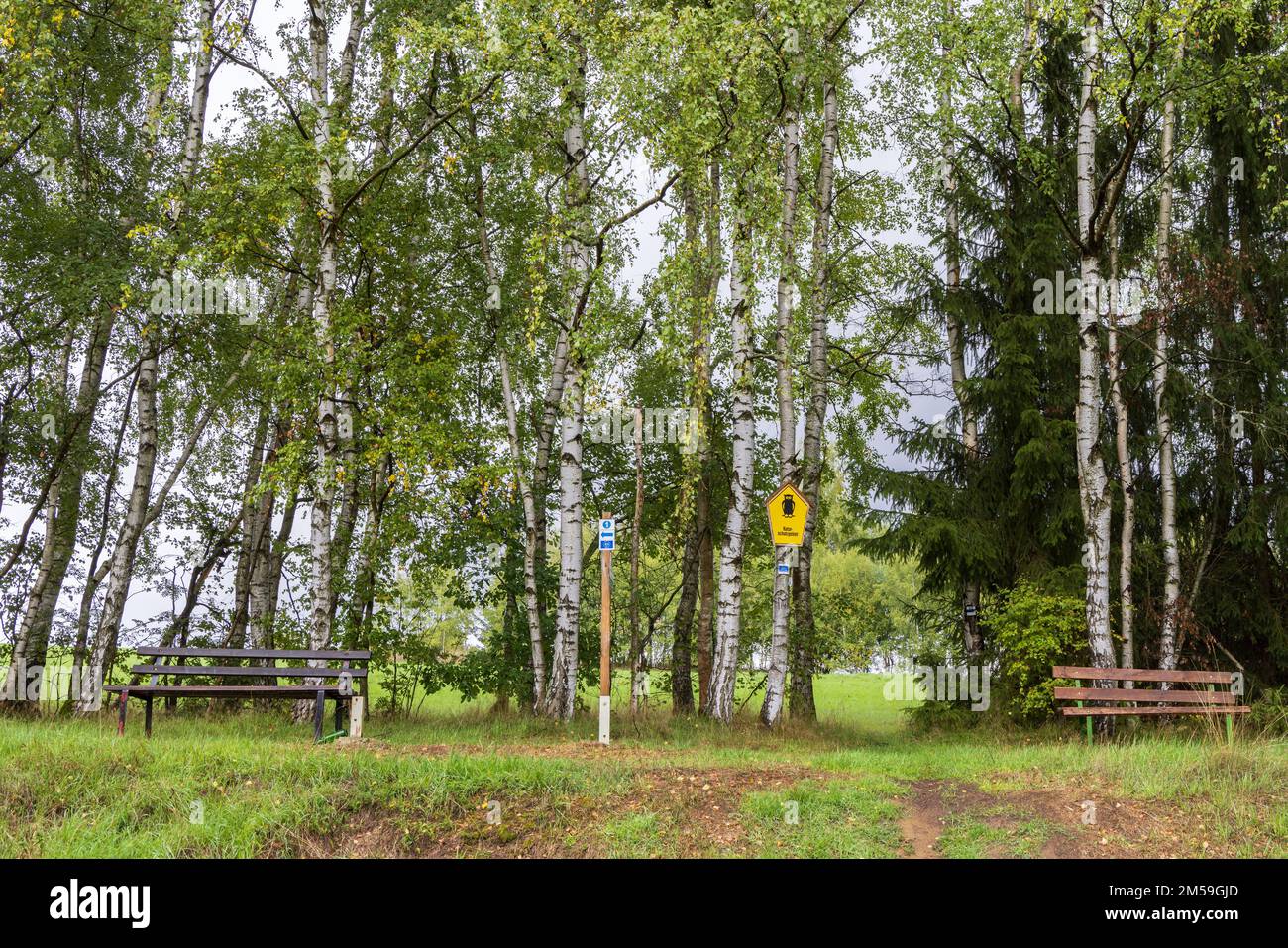 Trojmezi, Czech September 17, 2022 Tripoint Inner German border DDR