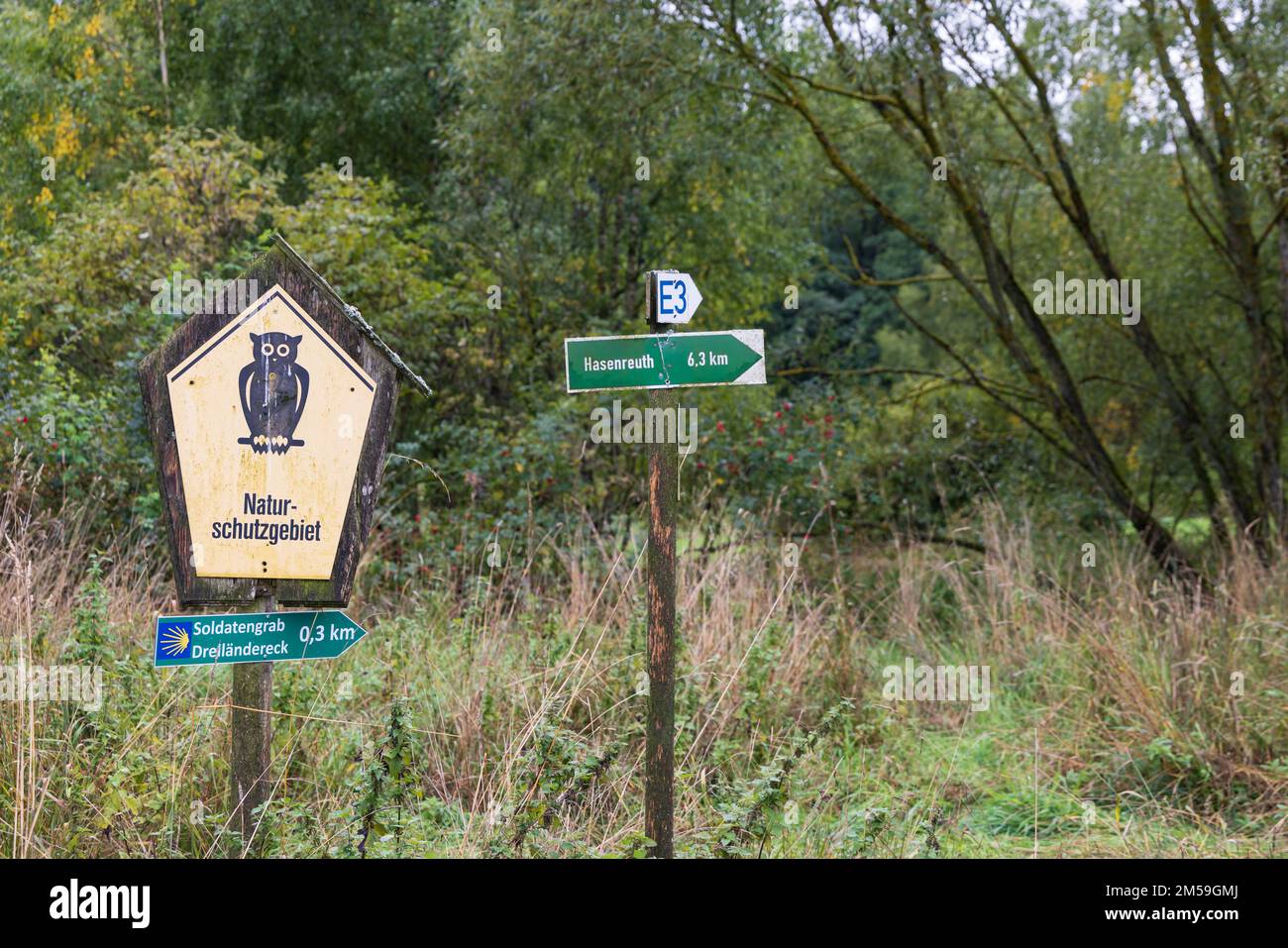 Trojmezi, Czech September 17, 2022 Tripoint Inner German border DDR