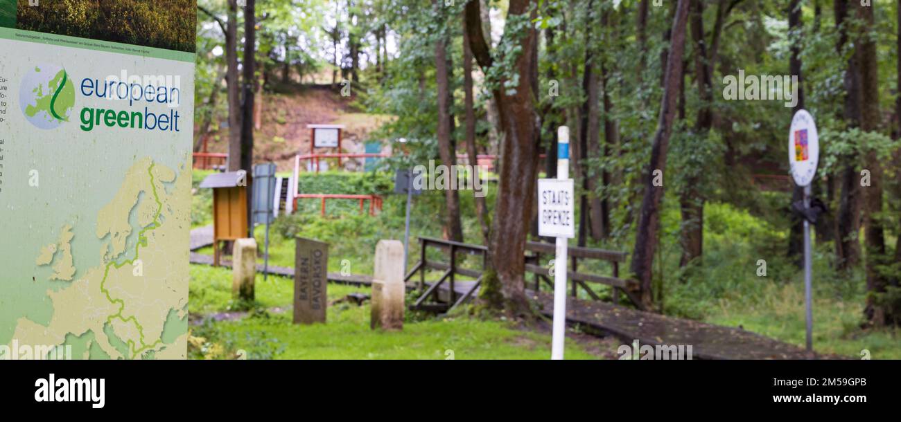 Trojmezi, Czech September 17, 2022 Tripoint Inner German border DDR