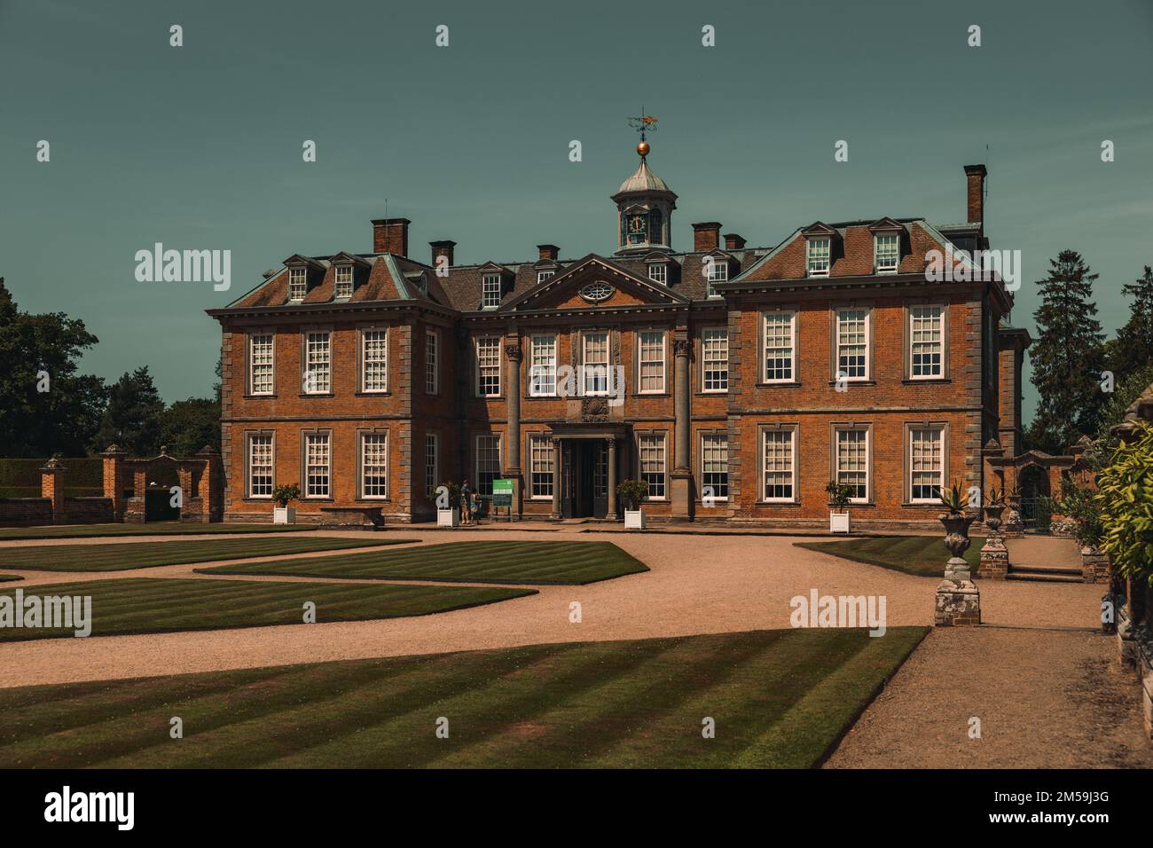 The Hanbury Hall 18th-century stately home in Hanbury, Worcestershire, England Stock Photo