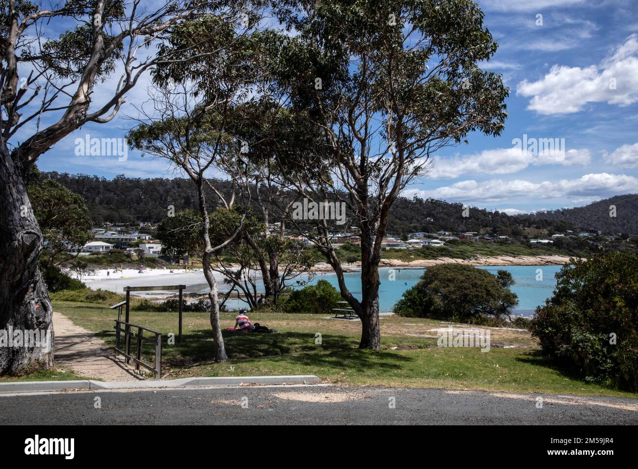 The rocks and sands at Bicheno, on the East Coast of Tasmania ...