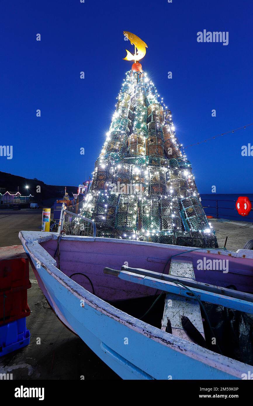 Filey fishmas tree hi-res stock photography and images - Alamy