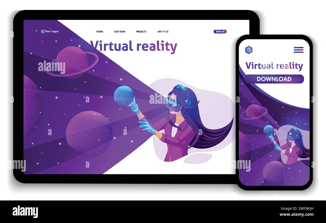 Augmented r Stock Vector Images - Alamy